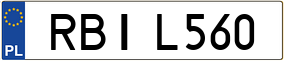Trailer License Plate